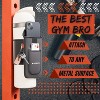 BABYYER Magnetic Water Bottle Sleeve Bag Phone Holder for Gym with 4 Magnets Attach it to Any Gym Equipment - Magnetic Bag Mount for Phones - 3 of 4