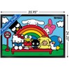 Trends International Hello Kitty and Friends: 21 Core - Group Bus Stop Framed Wall Poster Prints - 3 of 4