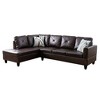 DOMETOUR Modern 3-Piece Living Room Sofa Set (Sofa+Left Side Chaise+Ottoman) - 4 of 4
