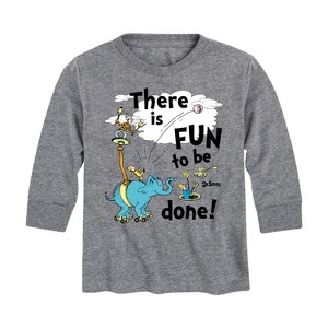 Boys' - Dr. Seuss - Fun To Be Done Long Sleeve Graphic T-Shirt - 1 of 4
