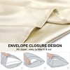 PiccoCasa Body Soft Silky Satin Smooth Machine Washable Envelope Closure Pillowcases 1Pc - 4 of 4