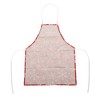 Unique Bargains Christmas Aprons Linen Red Beige 21.65"x26.77" 1 Pcs - 4 of 4