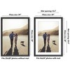 Americanflat 20x28 Picture Frame with Polished Plexiglass, Use as 16x24 Frame with Mat or 20x28 Frame Without Mat, Hudson Collection, Black - 2 of 4