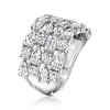 Ross-Simons 4.90 ct. t.w. CZ Multi-Row Ring in Sterling Silver - 3 of 4