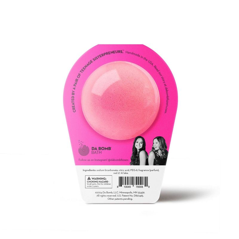 Da Bomb Bath Fizzers Neon Pink Grapefruit Bath Bomb - 3.5oz, 3 of 7