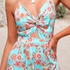 Women's Floral Sweetheart Twist & Keyhole Maxi Dress - Cupshe - 2 of 4