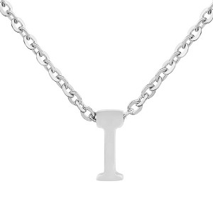 ELYA Women's Polished Initial Stainless Steel Necklace - ELYA - 1 of 4