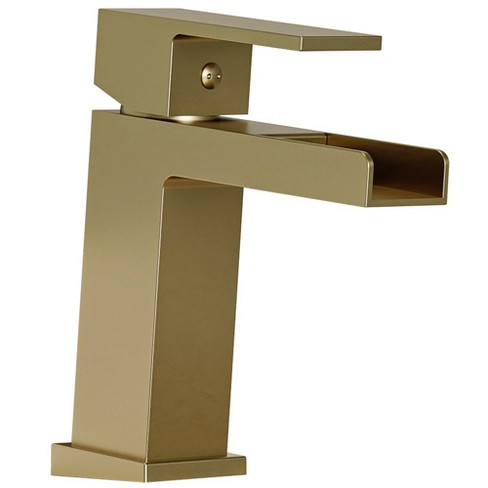 BWE Waterfall Single Handle Single Hole Bathroom Faucet Bathroom Drip-Free Vanity RV Sink Faucet - image 1 of 4