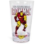 Just Funky Marvel Retro Iron Man 16oz Shatter-Proof Acrylic Cup