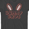 Bunny Bros Sketch Bunny Ears Crew Neck Short Sleeve Charcoal Boy's T-shirt - 2 of 3