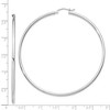 Black Bow Jewelry 2mm Sterling Silver, Extra Large Round Hoop Earrings, 65mm (2 1/2 In) - 4 of 4