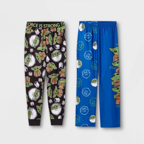 Overjas Spuug uit vrede Boys' Lego Star Wars Baby Yoda 2pk Pajama Pants - Blue/black M : Target