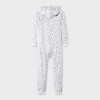 Girls' Leopard Union Suit - Cat & Jack™ Cream - 2 of 4