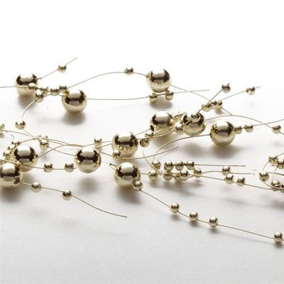 Sullivans Metallic Gold Bead Garland 60"L Gold