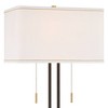Possini Euro Design Nevada Modern 61 1/2" Tall Standing Floor Lamp Skinny Pole Pull Chain Brown Gold Metal Oil Rubbed Bronze Finish Living Room - 3 of 4