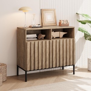 Storage Cabinet with Doors and Adjustable Shelves - 1 of 4