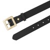 INSPIRE CHIC Women's Golden Square Buckle Fashion Faux Leather Waist Belts 1 Pc - 2 of 4