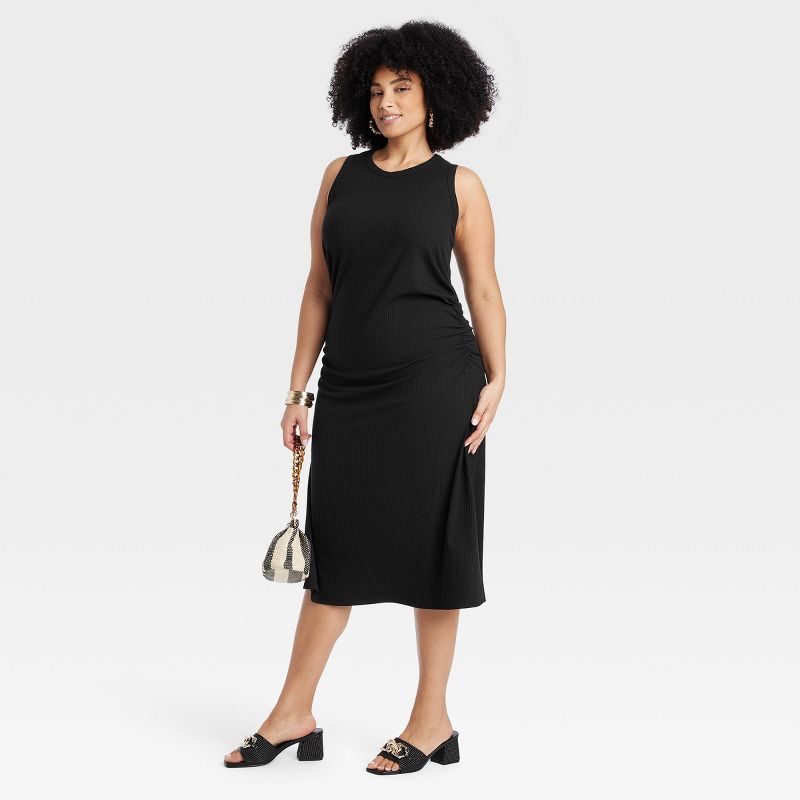 Women's Rib Knit Midi Bodycon Dress - A New Day™, 4 of 8