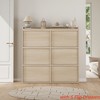 Shoe Cabinet with 2/3/4/6 Flip Drawers/ with 3 Flip Drawers & Side Door, Wooden Shoe Organizer w/Adjustable Shelf, Shoe Storage for Entryway - 3 of 4