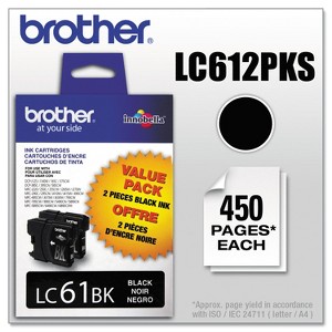 Brother LC612PKS Innobella Ink Black 2/PK - 1 of 3