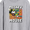 Men's - Disney - Mickey Wave Form Long Sleeve Graphic T-Shirt - 2 of 4