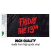 Friday The 13th Logo Automotive Bumper Sticker - 3 of 4
