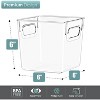 Sorbus Small Clear Storage Bins with Handles  - for Kitchen, Cabinet Organizer, Pantry & Refrigerator - 2 of 4