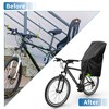 Unique Bargains Child Bike Seat Rain Cover Waterproof Canopy 210D Oxford Black - 3 of 4