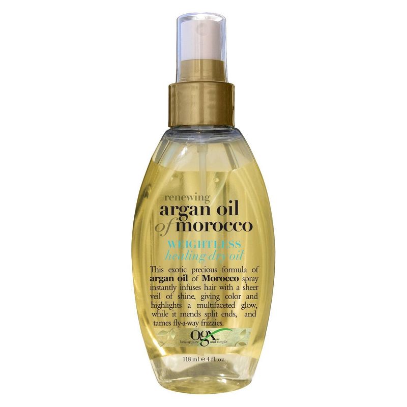 OGX Renewing + Argan Oil of Morocco Weightless Healing Dry Oil Lightweight Hair Oil Mist - 4 fl oz, 1 of 7