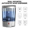 LunaLulinlk Automatic Soap Dispenser 20oz/600ml Wall-Mounted Sanitizer/Gel for Home & Commercial, Silver - 2 of 4