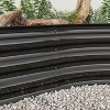 Raised Garden Bed Outdoor, Oval Large Metal Raised Planter Bed for for Plants, Vegetables, and Flowers - Black - 3 of 4