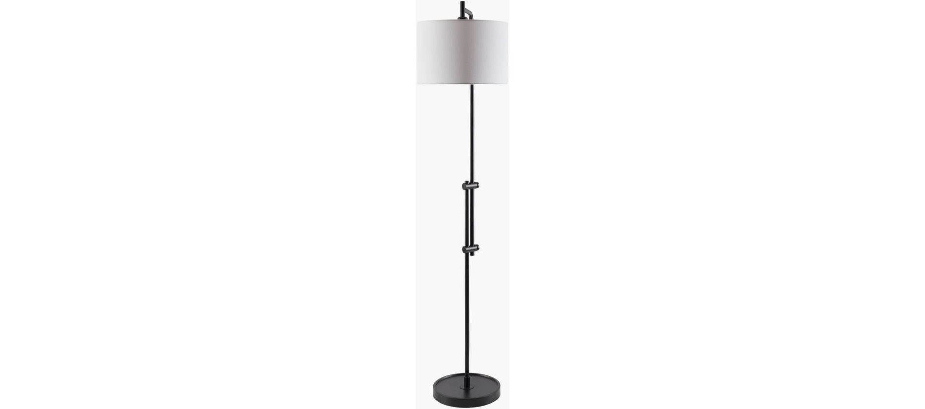 Livabliss Naiper 64"H x 14"W x 14"D Modern Black Floor Lamps