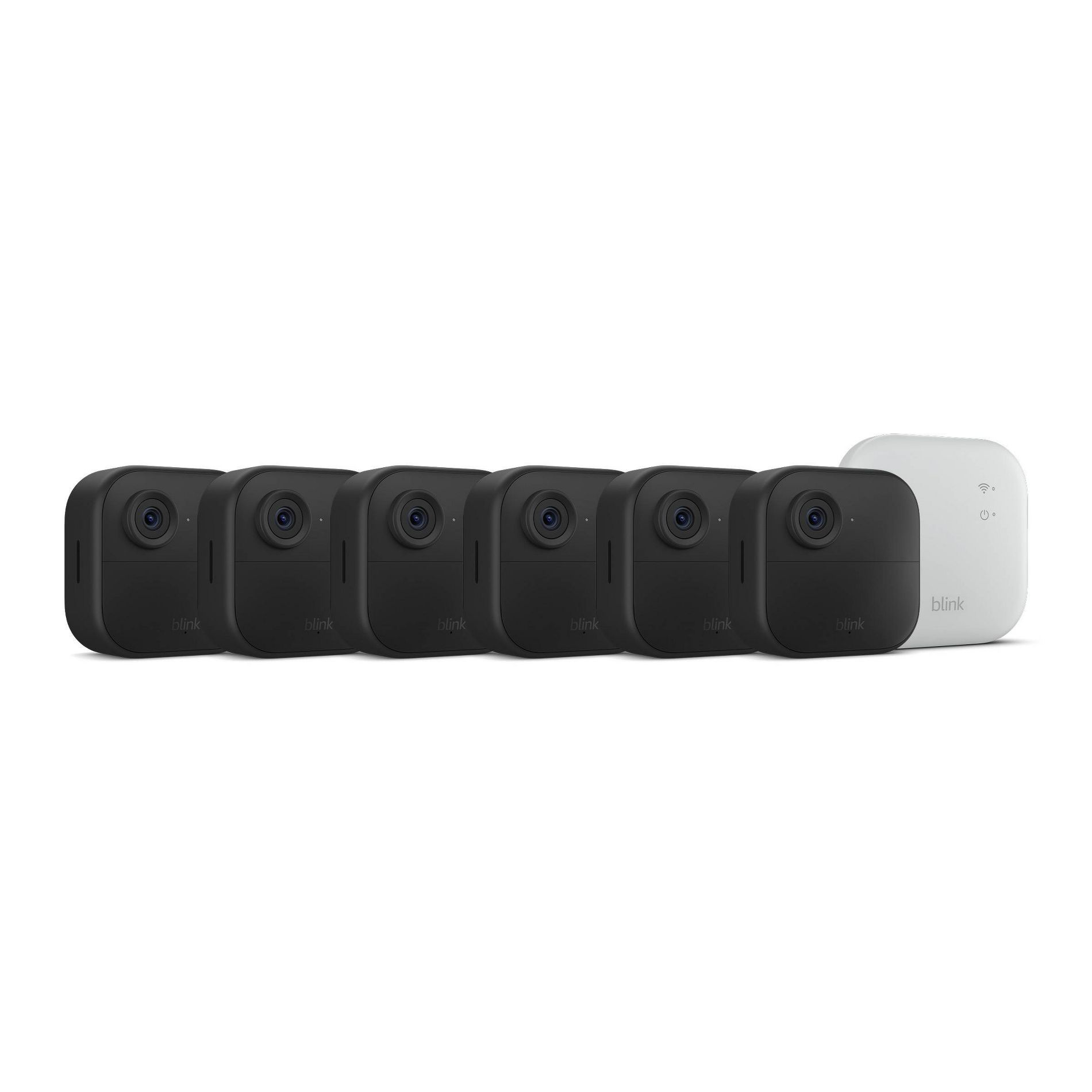 Blink Outdoor 4 XR Wireless Security Camera with Extended Range, Go up to 400 Feet from Your Home, Sync Module XR Included - 6 Camera System