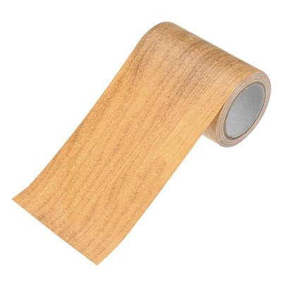 Unique Bargains Self Adhesive Realistic Wood Grain Durable Multi Use Masking Tape 1 Pc