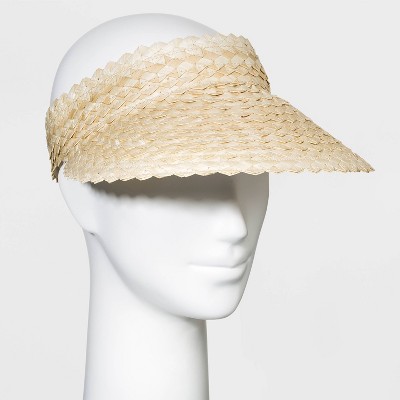 Women's Straw Visor Hat - A New Day™