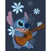 Juniors Womens Lilo & Stitch Floral Ukulele Dance Racerback Tank Top - 2 of 4
