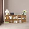 YIYIBYUS Solid Wood Shelves, Wooden Cube Shelf Bookcase, Floorstanding Bookshelf 10 Slots - 3 of 4