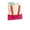 Port Authority Set of 2 Colorblock Cotton Totes with Zippered Pocket - 3 of 4