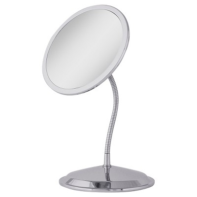 Zadro Double Vision Gooseneck Vanity/Wall-Mount Mirror 10X/5X