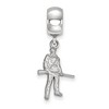 Black Bow Jewelry Sterling Silver West Virginia Mountaineers NCAA Bead Charm - 2 of 4