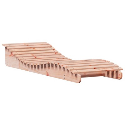 vidaXL Sun Lounger Patio Outdoor Chaise Lounge Chair Daybed - Solid Wood Douglas - Brown