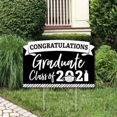 Big Dot of Happiness Senior Strong - Class of 2021 Graduation Party Yard Sign Lawn Decorations - Congratulations Party Yardy Sign