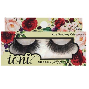 IONI Collector's Premium Edition 3D Faux Mink Lash Xtra Smokey Crisscross (Pack of 6) - 1 of 3