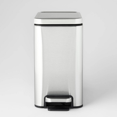 Simplehuman 45l Rectangular Step Trash Can Gray : Target