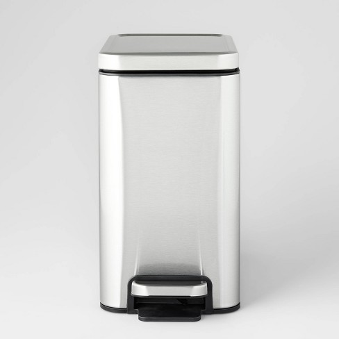 10l Stainless Slim Step Trash Can - Brightroom™ : Target