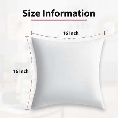 Lux Decor Collection Pack of 4 Decorative Cushion Throw Pillows Insert for Sofa Chair Bed