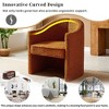 NicBex Boucle Accent Chair,Upholstered Living Room Chairs with Mid-Height Arched Backrest,Modern Comfy Arm Chair,Accent Chairs for Living Room - 4 of 4