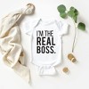 The Juniper Shop I'm The Real Boss Baby Bodysuit - 2 of 2
