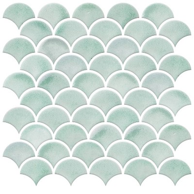 Roommates Aqua Seaglass Subway Peel & Stick Tile : Target