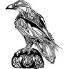 Men's Design By Humans Artistic Black Raven By katrinawold Tank Top - 2 of 3